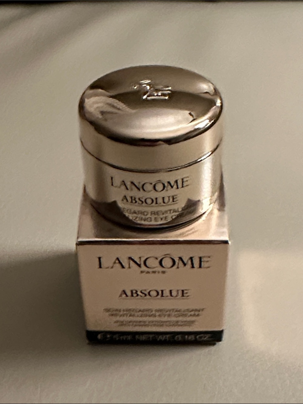 Lancome Absolue Eye Cream - Metallic Silver Jar